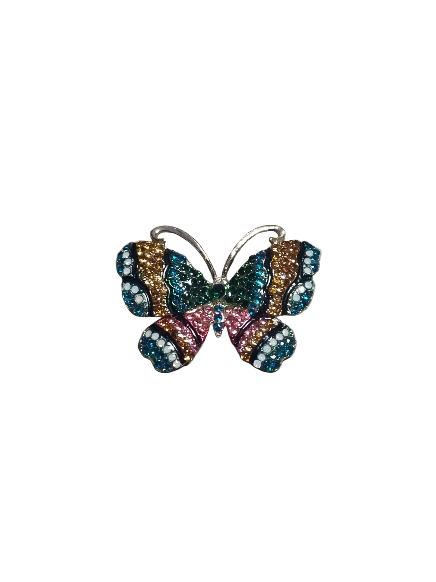 Multicolored butterfly brooch 
