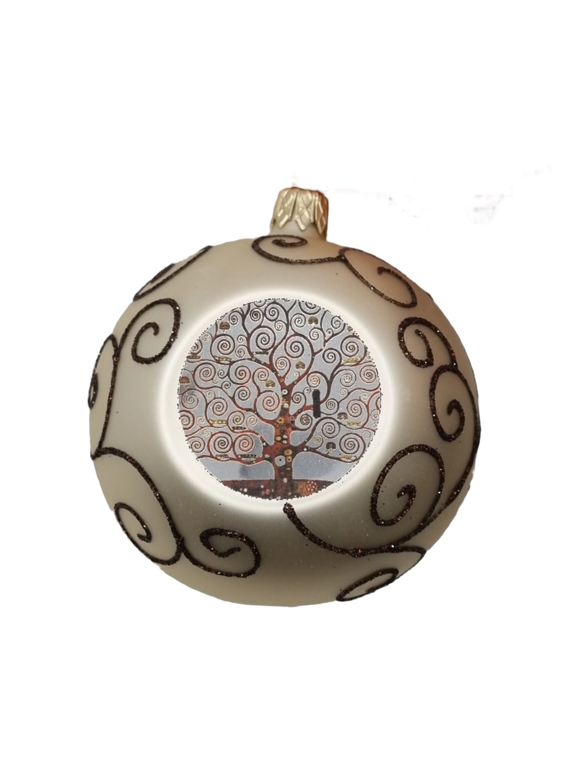 European Glass Christmas ornament of a Bauble | Gold Assorted (F)