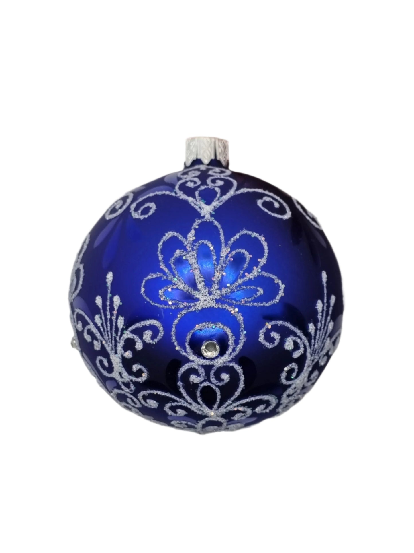 European Glass Christmas ornament of a Bauble | Blue Assorted (K)