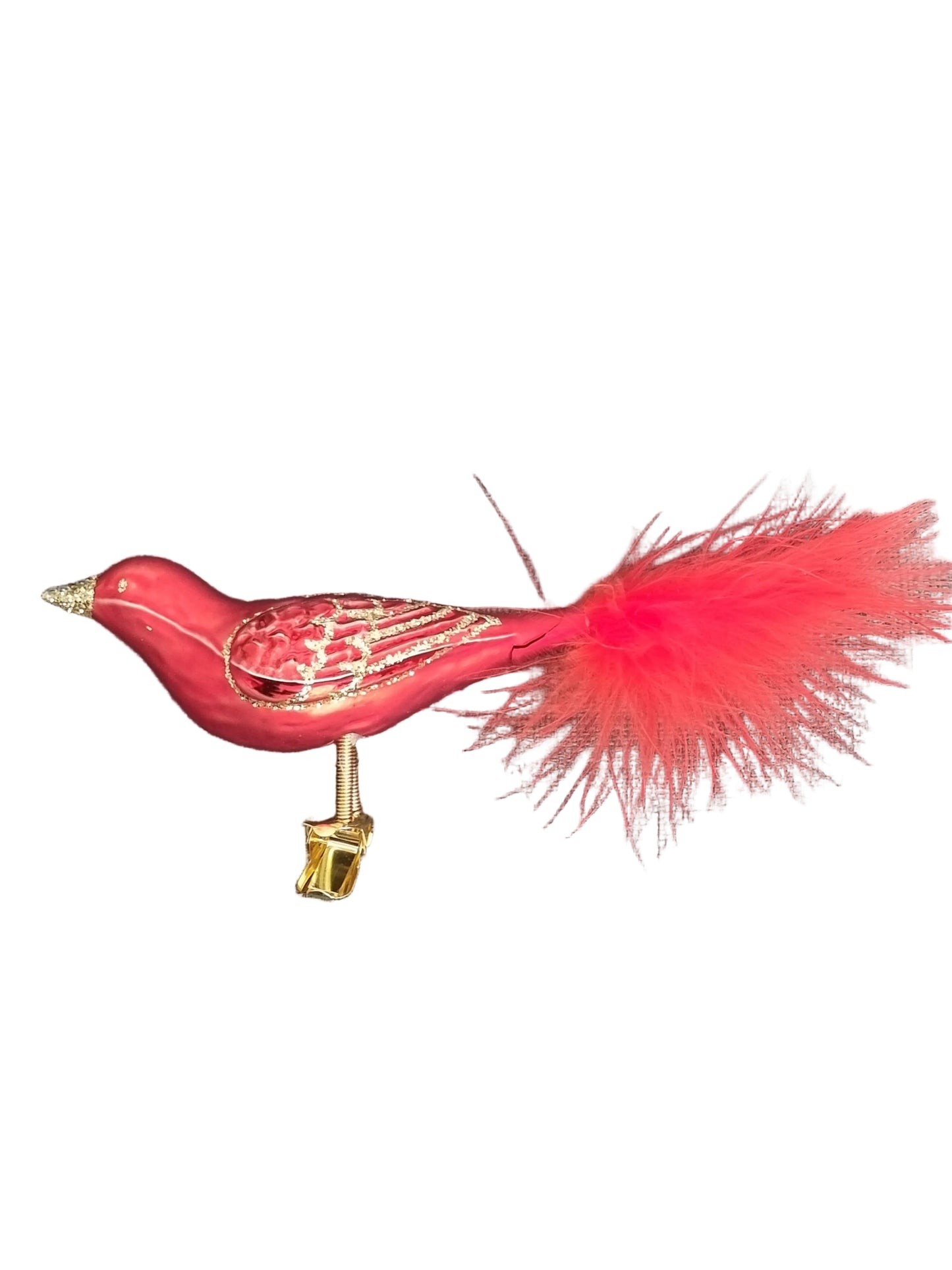 Birds on Clip (I) | Large Feather Tail