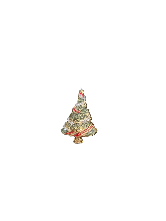 Tree with Red and Sillver Tinsel | Pins