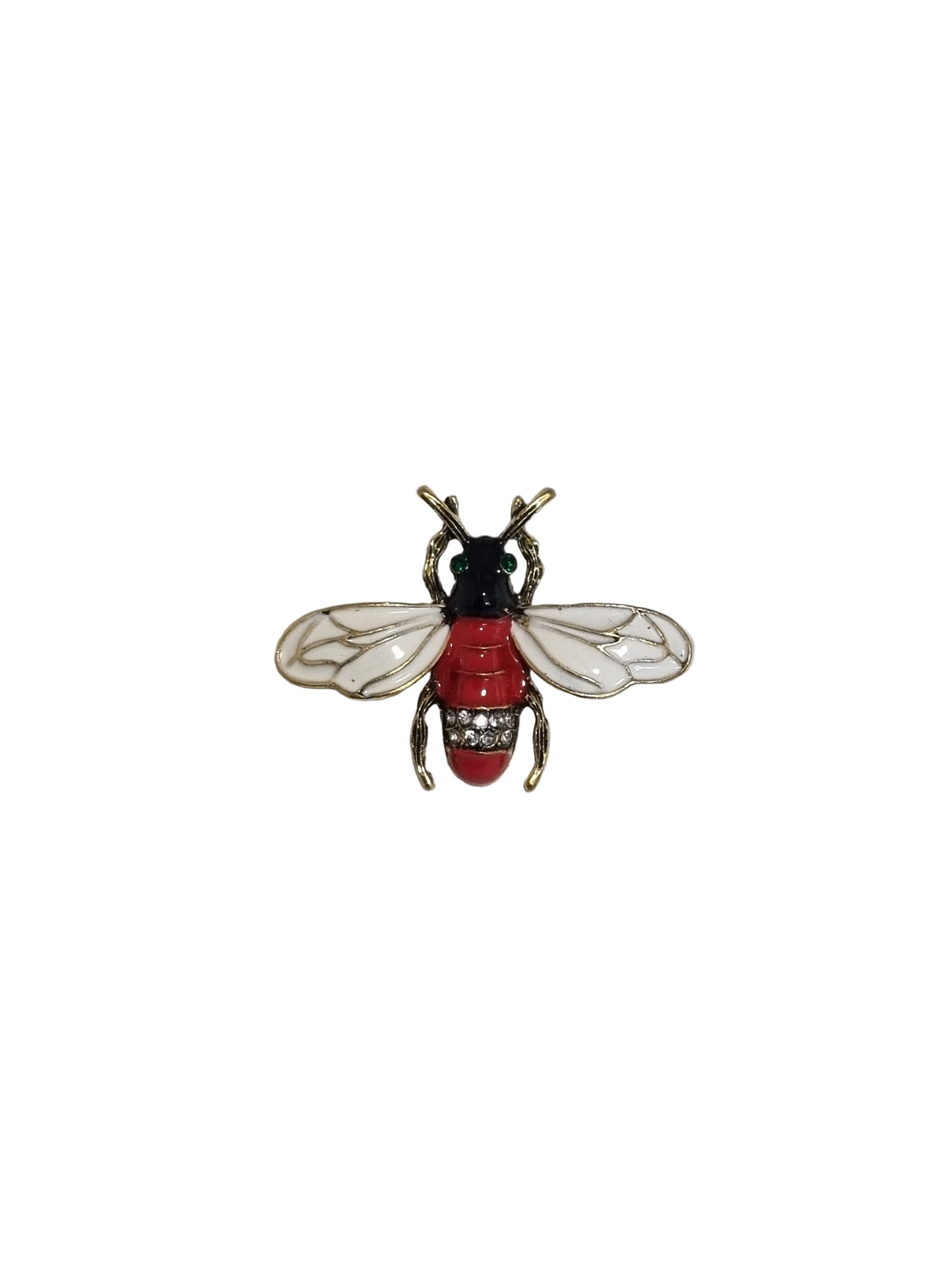 Decorative red beetle pin 