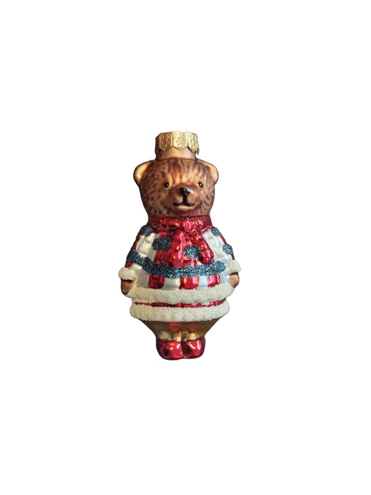 Decorative glass bear
