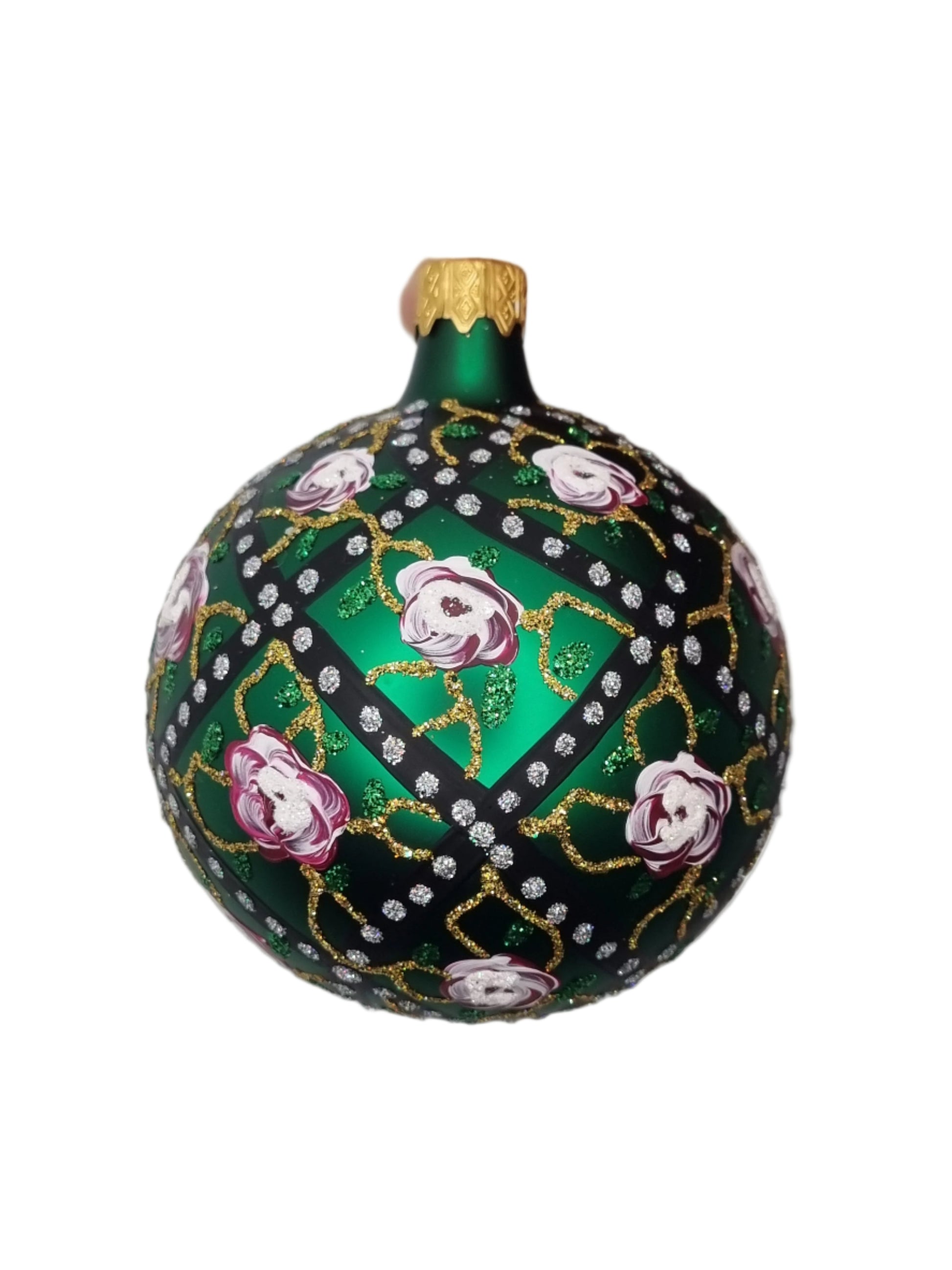 European Glass Christmas ornament of a Bauble | Green Assorted (M)