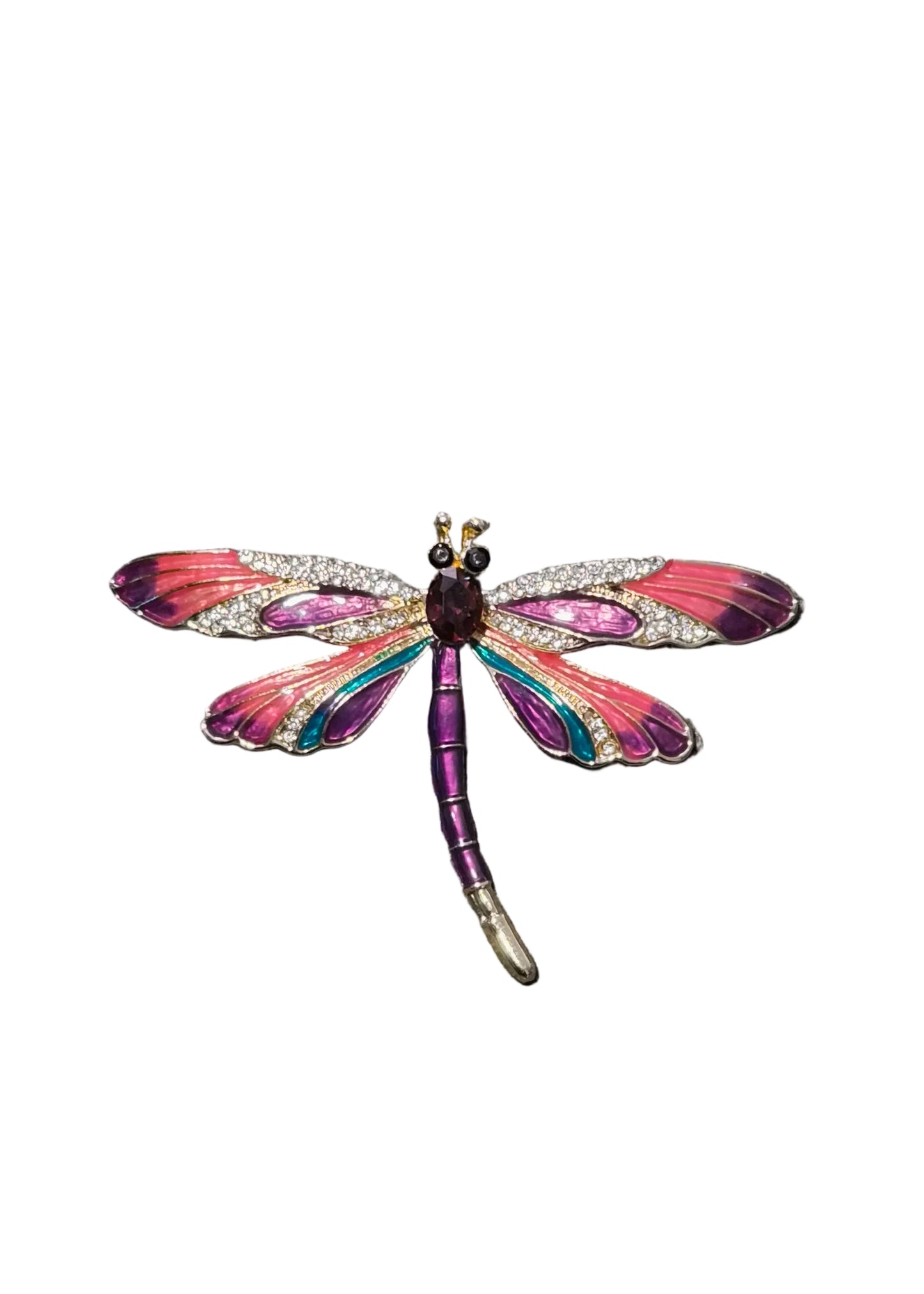 Dragonfly with Colourful Enamel Wings | Brooch V