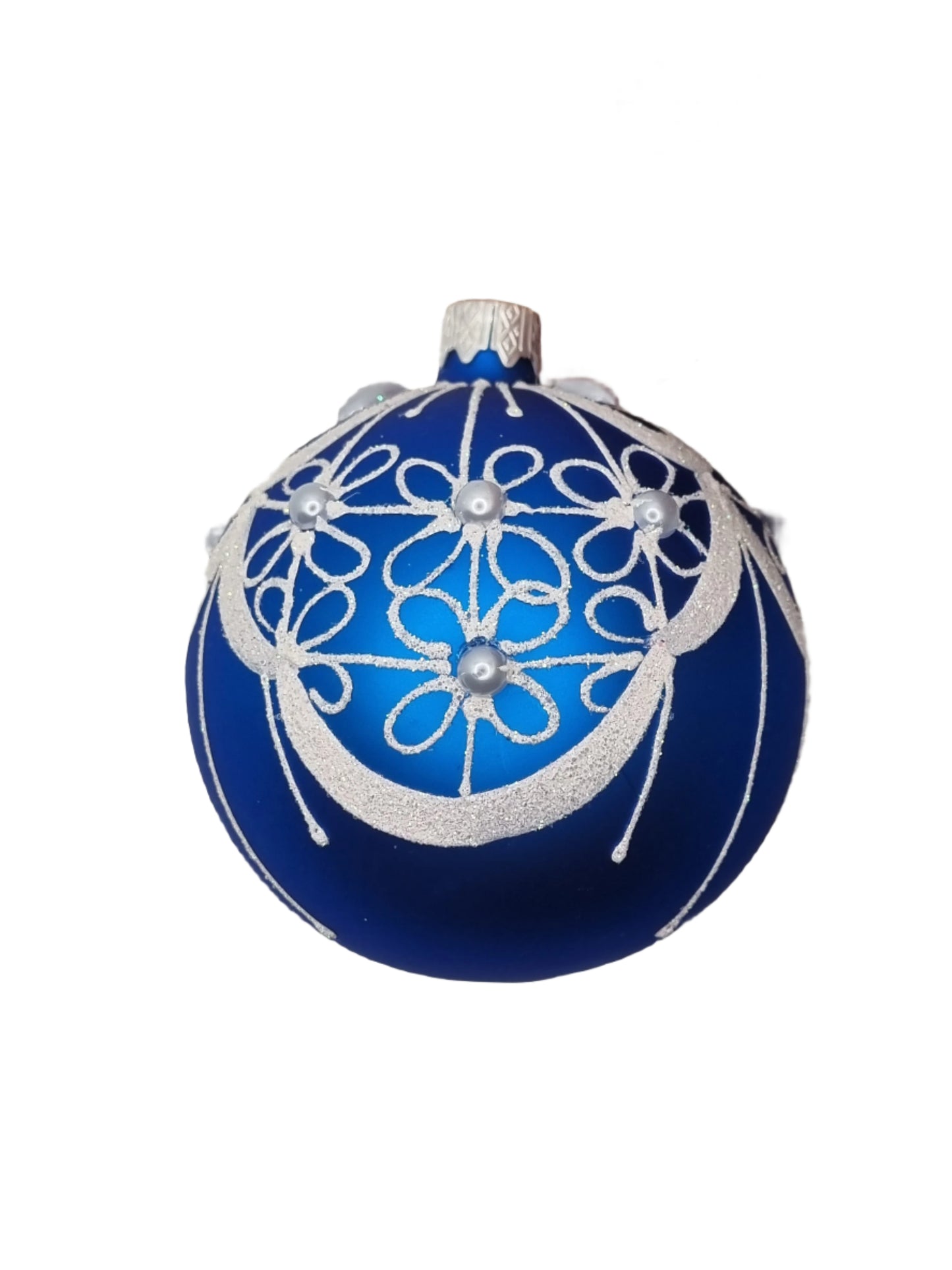 European Glass Christmas ornament of a Bauble | Blue Assorted (K)
