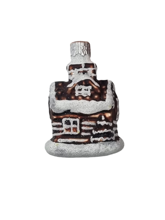 House | Small Gingerbread Cottage with White Frosting (G)
