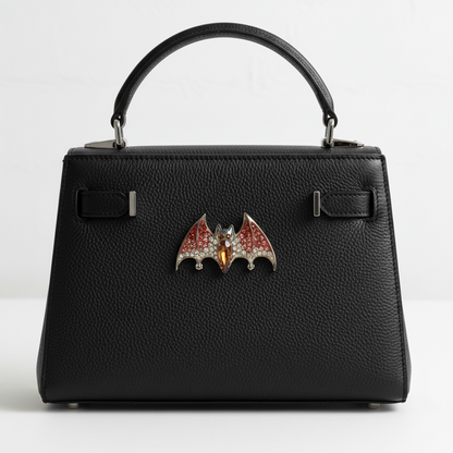 Pink Crystal Bat | Brooch V