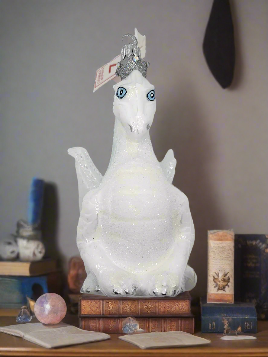 European Glass Christmas ornament of a Dragon (Z)
