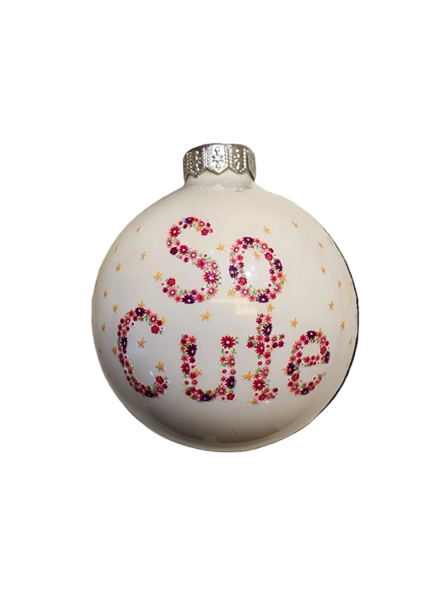 European Glass Christmas ornament of a Bauble | Platypus "So Cute" (I)